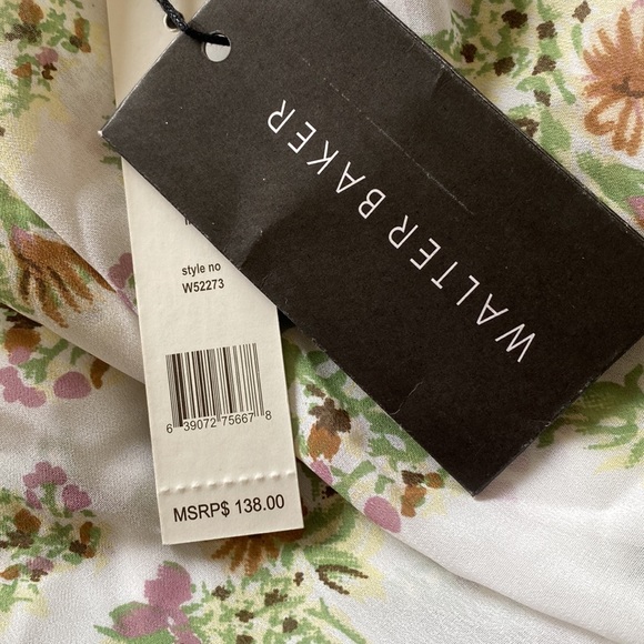 Walter Baker Womens Pam Chiffon Gathered Blouse - Picture 6 of 6